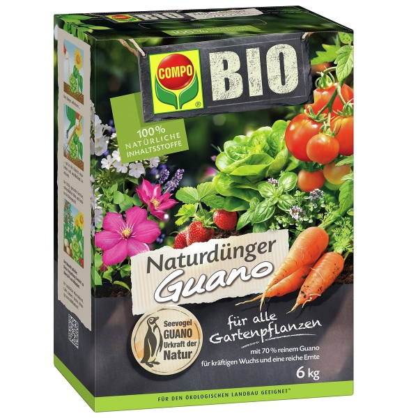 COMPO BIO Naturdünger mit Guano - 3 kg
