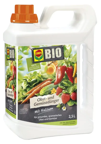 COMPO BIO Obst- und Gemüsedünger Mit Kalium - 2,5 Liter