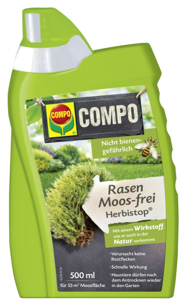 COMPO Rasen Moos-frei Herbistop® für 55 m² Moosfläche - 500 ml