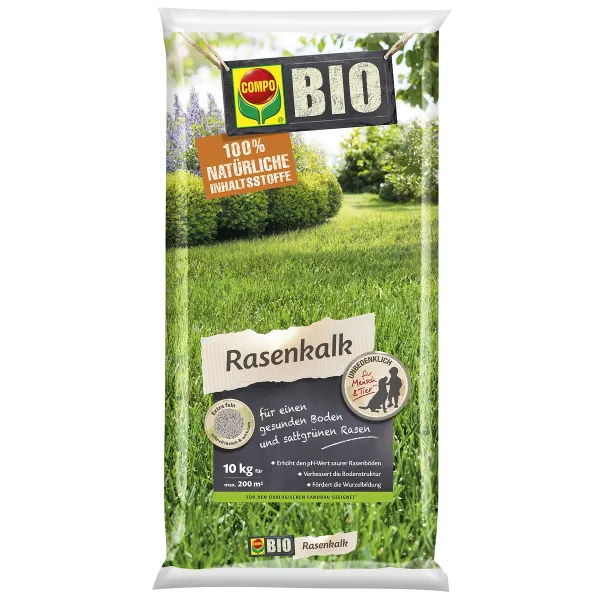 COMPO BIO Rasenkalk für ca. 100 m² - 10 kg
