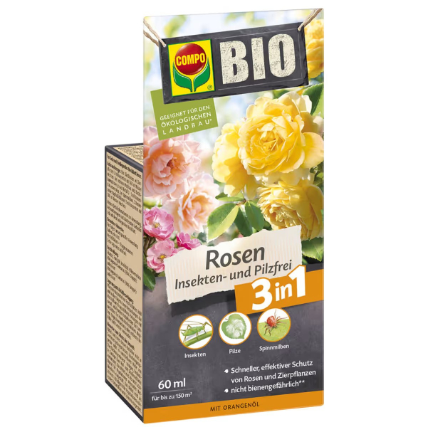 COMPO Rosen Insekten- und Pilz-frei für bis zu 150 m² - 60 ml