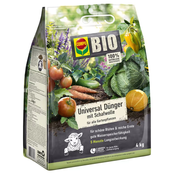 COMPO Universal Dünger mit Schafwolle - 4 kg