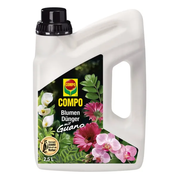 COMPO Blumendünger mit Guano - 2,5 Liter