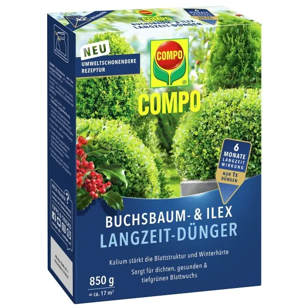 COMPO Buchsbaum- und Ilex Langzeit-Dünger - 850 g COMPO Buchsbaum- und Ilex Langzeit-Dünger - 850 g