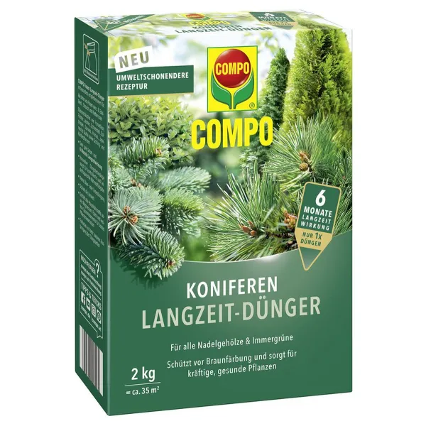 COMPO Koniferen Langzeit-Dünger für ca. 35 m² - 2 kg COMPO Koniferen Langzeit-Dünger für ca. 35 m² - 2 kg