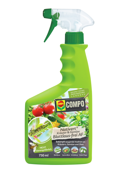 COMPO Kräuter-Gemüse Blattlausfrei Nativert® AF anwendungsfertig - 750 ml