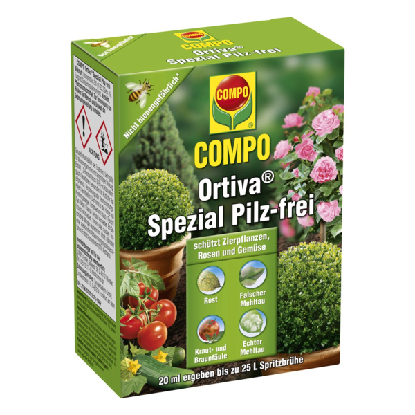COMPO Ortiva® Spezial Pilz-frei für bis zu 25 Liter Spritzbrühe - 20 ml