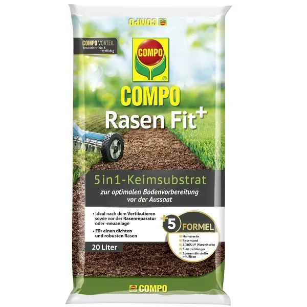 COMPO Rasen Fit+ 5 in1 Keimsubstrat - 20 Liter COMPO Rasen Fit+ 5 in1 Keimsubstrat - 20 Liter