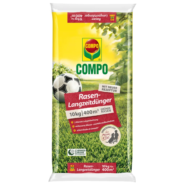 COMPO Rasen-Langzeitdünger für 400 m² - 10 kg