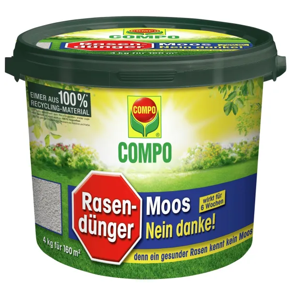 COMPO Rasendünger Moos - Nein danke! für ca. 160 m² - 4 kg