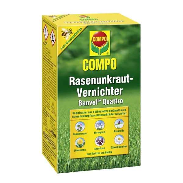 COMPO Rasenunkraut-Vernichter Banvel® Quattro für 10 m² - 10 ml