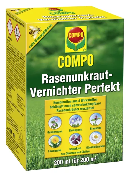 COMPO Rasenunkraut-Vernichter Perfekt für 200 m² - 200 ml