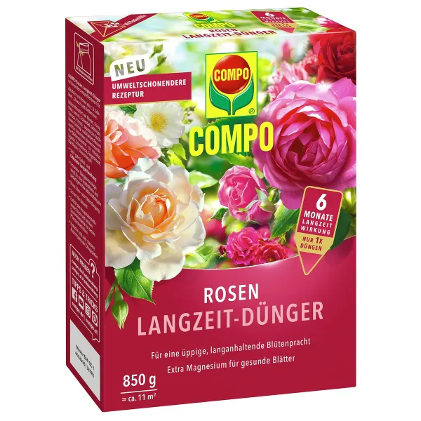 COMPO Rosen Langzeit-Dünger für ca. 11 m² - 850 g COMPO Rosen Langzeit-Dünger für ca. 11 m² - 850 g