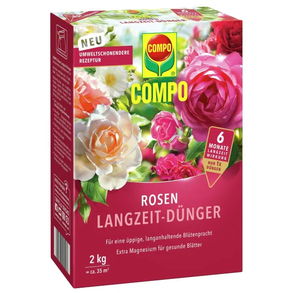 COMPO Rosen Langzeit-Dünger für ca. 35 m² - 2 kg