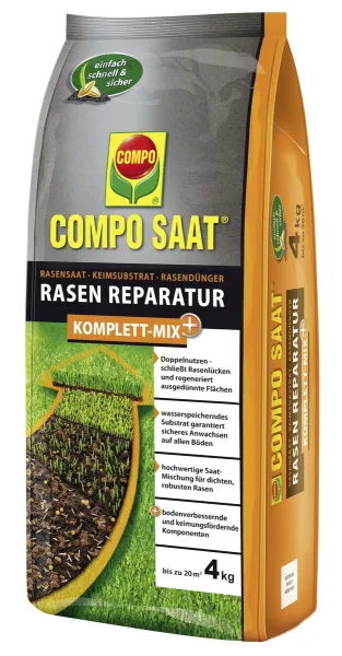 COMPO SAAT® Rasen Reparatur Komplett-Mix+ für 20 m² - 4 kg COMPO SAAT® Rasen Reparatur Komplett-Mix+ für 20 m² - 4 kg
