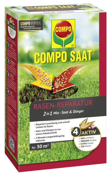 COMPO SAAT® Rasen-Reparatur Mix für 50 m² - 1,2  kg