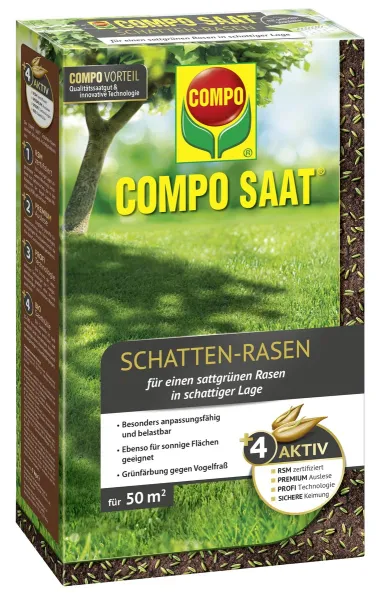 COMPO SAAT® Schatten-Rasen für ca. 50 m² - 1 kg COMPO SAAT® Schatten-Rasen für ca. 50 m² - 1 kg