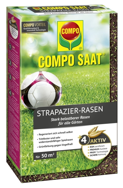 COMPO SAAT® Strapazier-Rasen für 50 m² - 1 kg