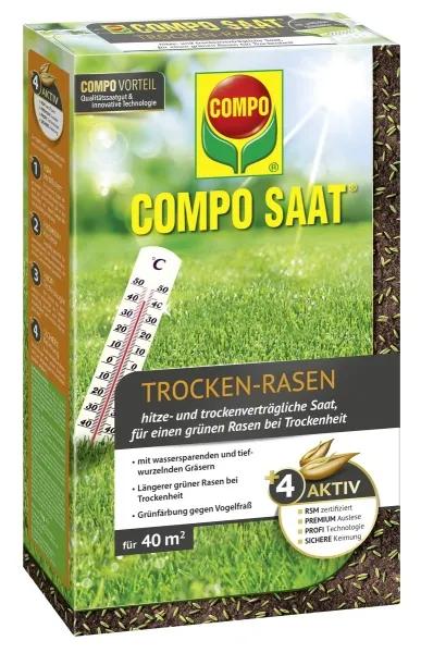 COMPO SAAT® Trocken Rasen für 40 m² - 1 kg COMPO SAAT® Trocken Rasen für 40 m² - 1 kg