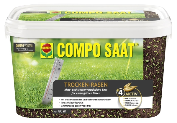 COMPO SAAT® Trocken Rasen für 80 m² - 2 kg