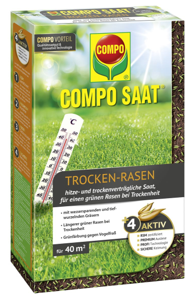 COMPO SAAT® Trocken Rasen für 40 m² - 1 kg
