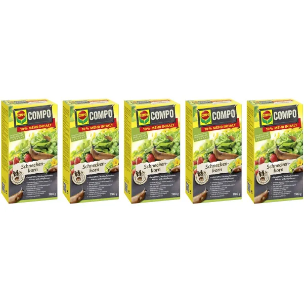 COMPO Schnecken-Korn - 1,1 kg x 5