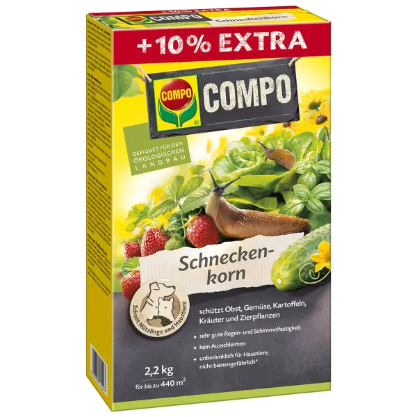 COMPO Schneckenkorn für bis zu 440 m² - 2,2 kg