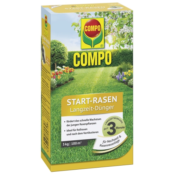COMPO Start-Rasen Langzeit-Dünger für 100 m² - 3 kg