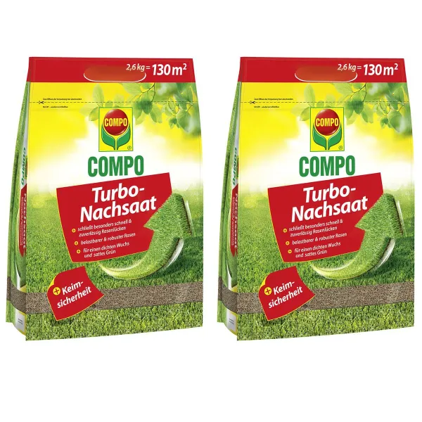 COMPO Turbo-Nachsaat - 2,6 kg x 2 COMPO Turbo-Nachsaat - 2,6 kg x 2