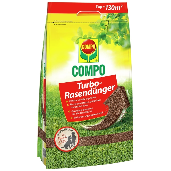 COMPO Turbo-Rasendünger für 130 m² - 5 kg
