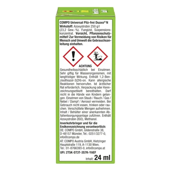 COMPO Universal Pilz-frei Duaxo® N für 500 m² - 24 ml