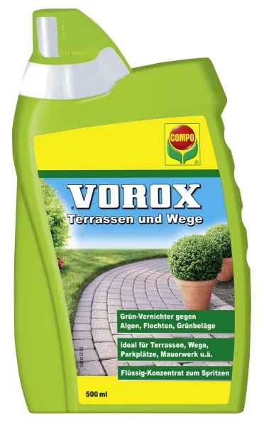 COMPO VOROX® Terrassen und Wege Grünvernichter Konzentrat - 500 ml COMPO VOROX® Terrassen und Wege Grünvernichter Konzentrat - 500 ml