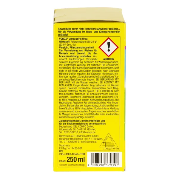 COMPO VOROX® Unkrautfrei Ultra für bis zu 100 m² - 250 ml