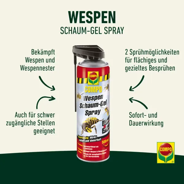 COMPO Wespen Schaum-Gel Spray N - 500 ml