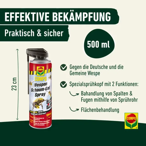 COMPO Wespen Schaum-Gel Spray N - 500 ml
