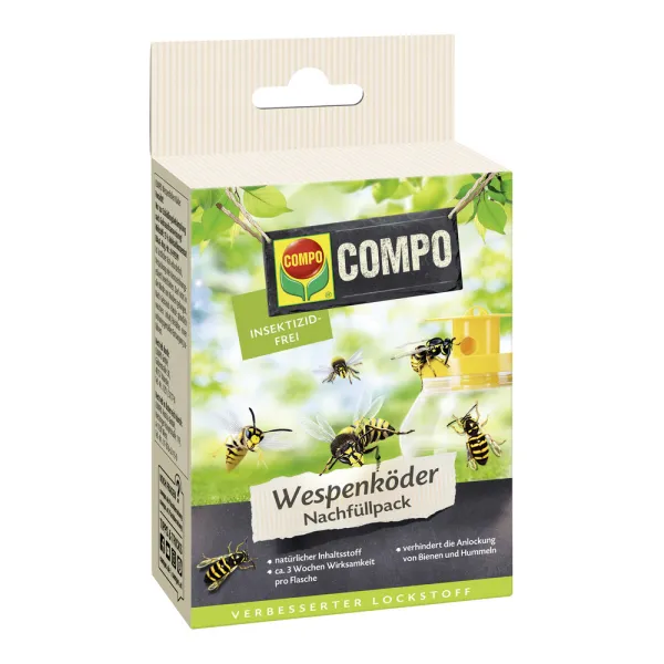 COMPO Wespenfallen Köder Nachfüllpack - 2 Flaschen Spezial-Lockstoff COMPO Wespenfallen Köder Nachfüllpack - 2 Flaschen Spezial-Lockstoff