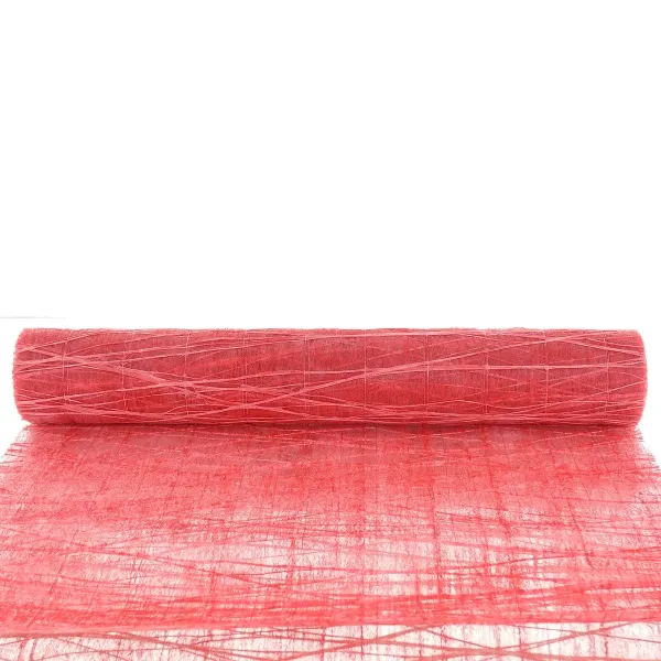 CREATIV home Weihnachtsstoff Rot aufgerollt 40 x 300 cm - Polyester