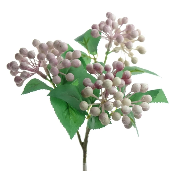 DEKO® FLORALE Beerenzweig Rosa 36 cm - Kunstblumen