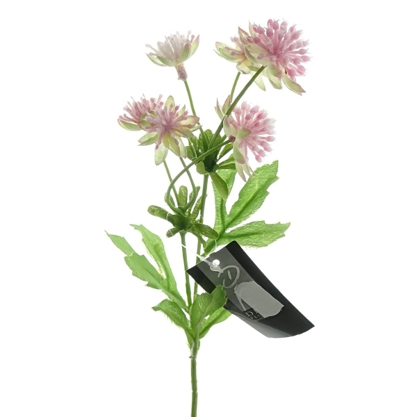 DEKO® FLORALE Kleeblütenzweig Pink 33 cm - Kunstblumen