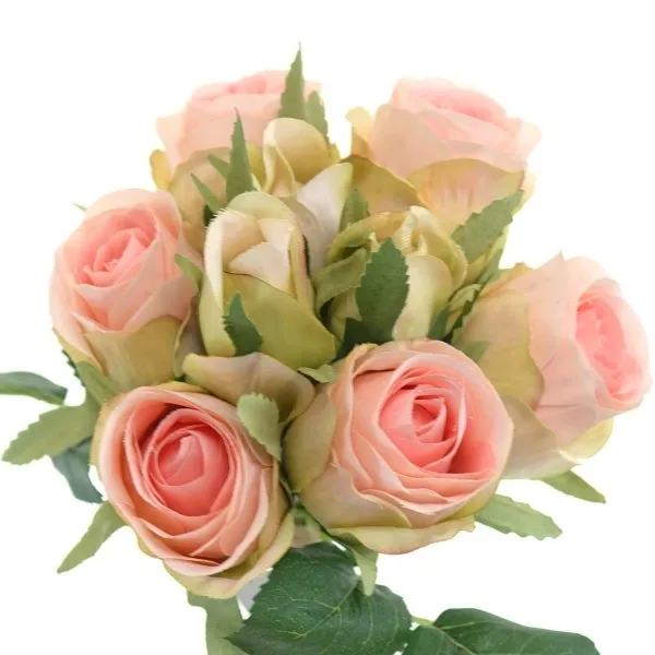 DEKO® FLORALE Rosenbündel Zartrosa 9 Stiele - Kunstblumen DEKO® FLORALE Rosenbündel Zartrosa 9 Stiele - Kunstblumen
