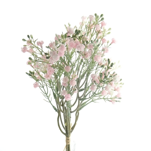 DEKO® FLORALE Schleierkraut-Sträußchen Rosa 37 cm aus 5 Stielen - Kunstblumen