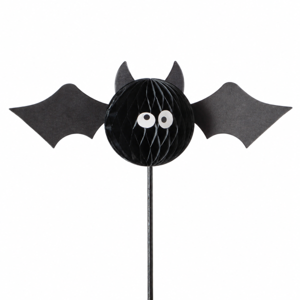 Boltze Topfstecker Websy Fledermaus schmale Flügel 27 cm - Papier & Bambus