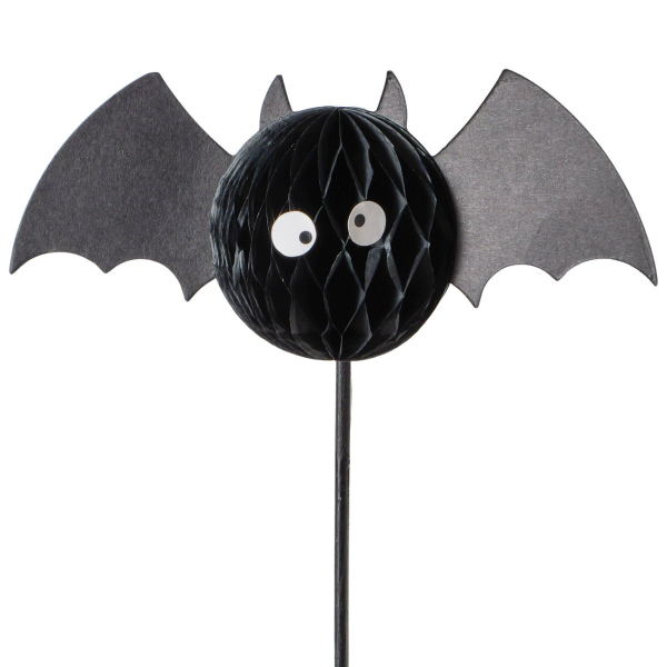 Boltze Topfstecker Websy Fledermaus breite Flügel 27 cm - Papier & Bambus