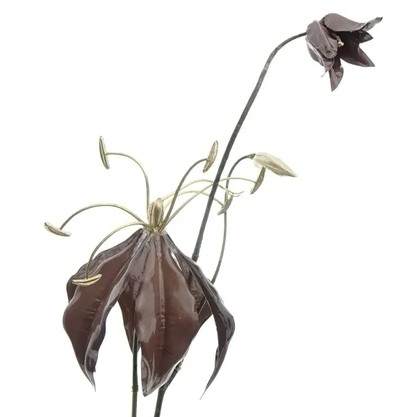 DPI Ruhmeskrone - Gloriosa Schokoladenrosa ca. 75 cm - Kunstblumen
