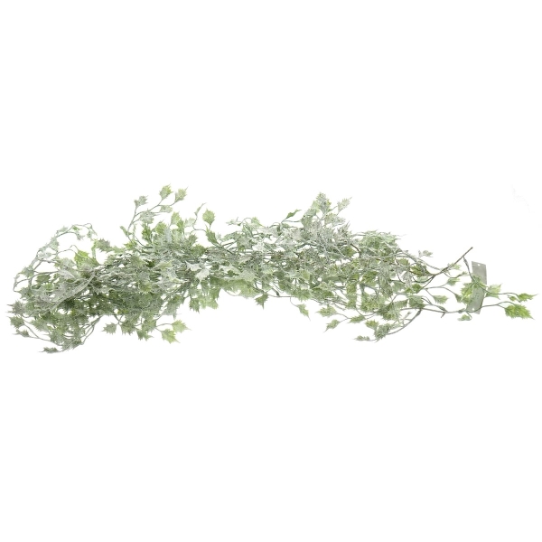 DPI Weihnachtsdeko Mini-Ilex Girlande Grün beschneit 180 cm - Kunstpflanzen