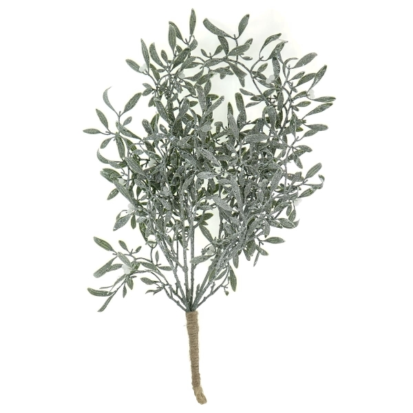 DPI Weihnachtsdeko Mistelzweig Grün beschneit 55 cm - Kunstpflanzen