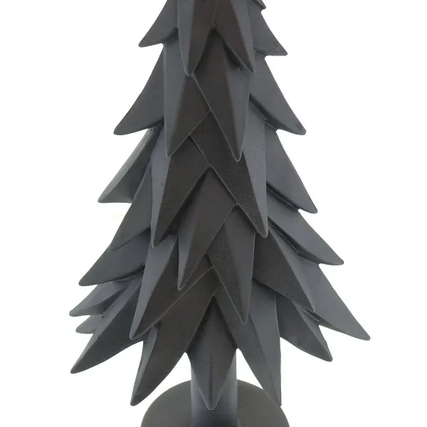 DPI Weihnachtsdeko Tannenbaum Schwarz matte Oberfläche 40 cm - Resin