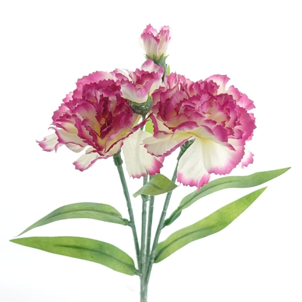 DPI Zwergnelken Pink & Creme 40 cm im 2er-Bund - Kunstblumen