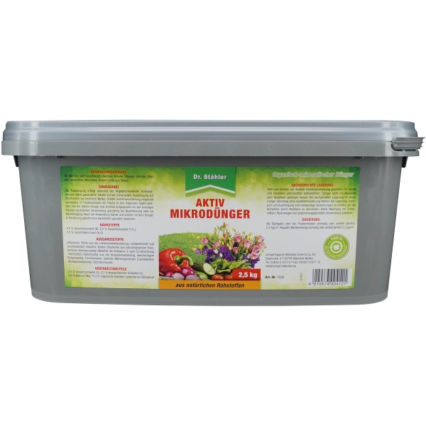 Dr. Stähler Aktiv Mikrodünger organisch-mineralisch - 2,5 kg