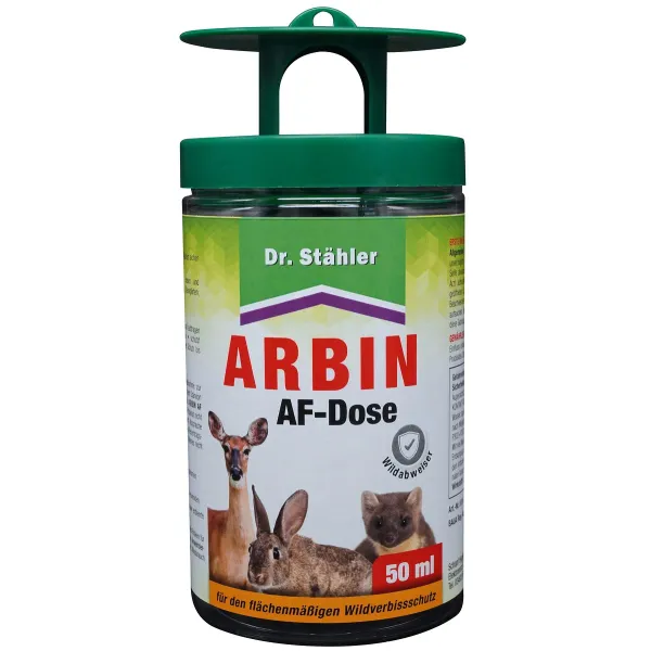 Dr. Stähler ARBIN AF-DOSE Rehwild, Rotwild, Hasen & Kaninchen für ca. 2 - 3 m² - 50 ml Dr. Stähler ARBIN AF-DOSE Rehwild, Rotwild, Hasen & Kaninchen für ca. 2 - 3 m² - 50 ml